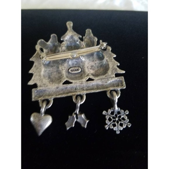 Pewter Christmas Brooch, "Friends Make Christmas Special" AJMC Brooch - Picture 10 of 10